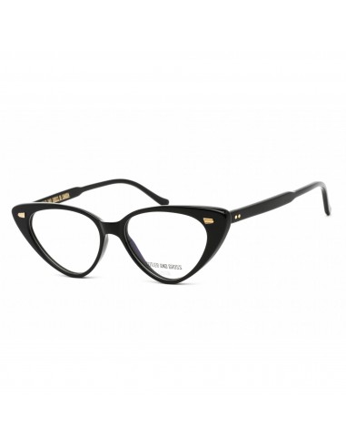 Cutler and Gross Women's Eyeglasses - Cat Eye Shape Black Acetate Frame | CG1322 001 Livraison rapide