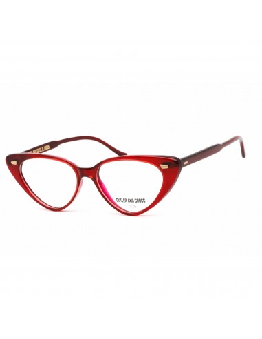 Cutler and Gross Women's Eyeglasses - Full Rim Cat Eye Red Plastic Frame | CG1322 003 hantent personnes