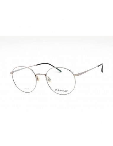 Calvin Klein Unisex Eyeglasses - Full Rim Round Silver Metal Frame | CK22108T 045 en linge