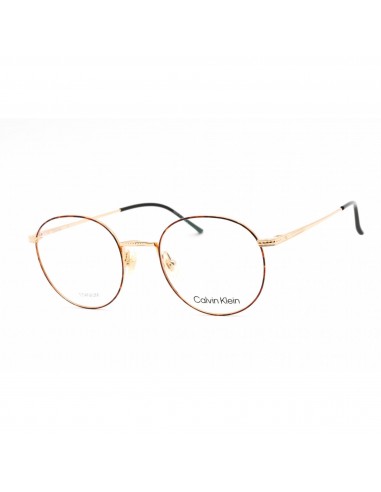 Calvin Klein Unisex Eyeglasses - Full Rim Round Havana/Gold Metal Frame | CK22108T 213 prix