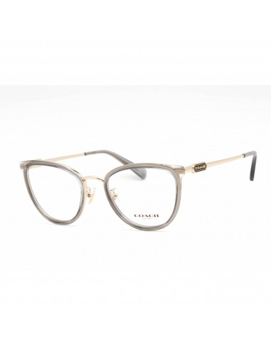 Coach Women's Eyeglasses - Cat Eye Transparent Grey/Gold Plastic Frame | 0HC5146 9417 la chaussure