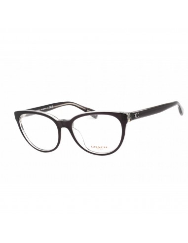 Coach Women's Eyeglasses - Cat Eye Black and Transparent Grey Frame | 0HC6210U 5745 prix pour 