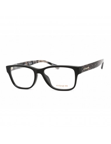 Coach Women's Eyeglasses - Full Rim Rectangular Black Plastic Frame | 0HC6208U 5002 soldes