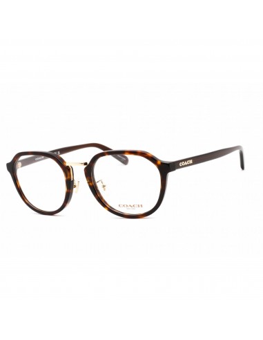 Coach Women's Eyeglasses - Full Rim Round Dark Havana Plastic Frame | 0HC6211 5120 est présent 