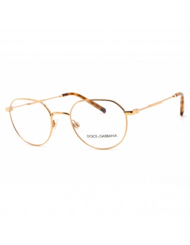 Dolce & Gabbana Unisex Eyeglasses - Full Rim Oval Shape Gold Metal Frame | 0DG1349 02 s'inspire de l'anatomie humaine