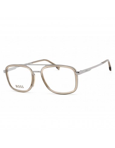 Hugo Boss Men's Eyeglasses - Aviator Ruthenium/Brown Metal Frame | BOSS 1255 0WIJ 00 l'évolution des habitudes 