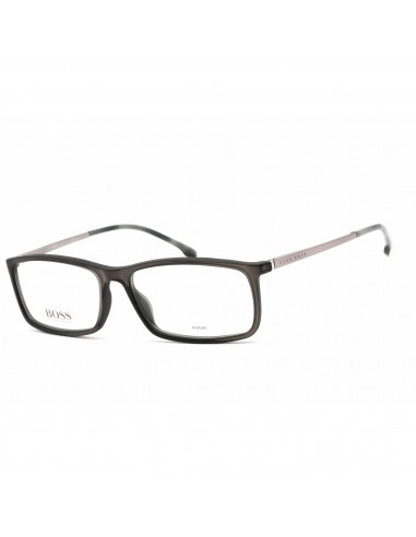 Hugo Boss Men's Eyeglasses - Rectangular Grey Plastic Frame | BOSS 1184/IT 0KB7 00 brillant des détails fins