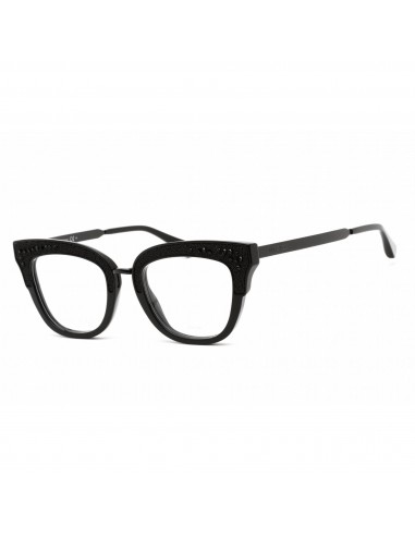 Jimmy Choo Women's Eyeglasses - Full Rim Cat Eye Black Plastic Frame | JC237 0807 00 sur le site 