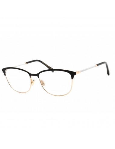 Jimmy Choo Unisex Eyeglasses - Full Rim Cat Eye Black/Gold Plastic | JC319 02M2 00 Faites des économies