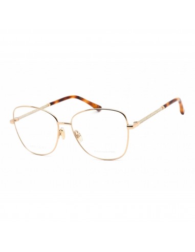 Jimmy Choo Women's Eyeglasses - Full Rim Butterfly Gold/Havana Frame | JC322 006J 00 2024