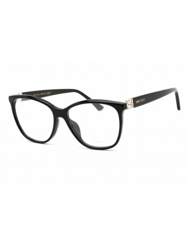 Jimmy Choo Women's Eyeglasses - Cat Eye Black Acetate/Metal Frame | JC318/G 0807 00 français