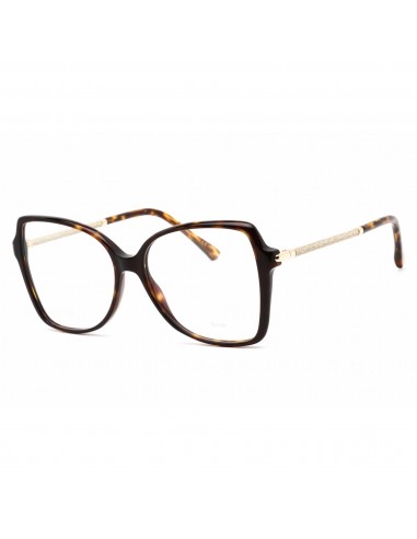 Jimmy Choo Men's Eyeglasses - Full Rim Oversized Havana Plastic Frame | JC321 0086 00 2024